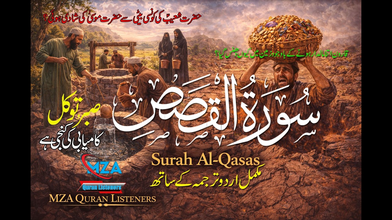 Surah Qasas Full Tilawat with Urdu Translation | سورۃ القصص مکمل تلاوت | Quran Pak HD