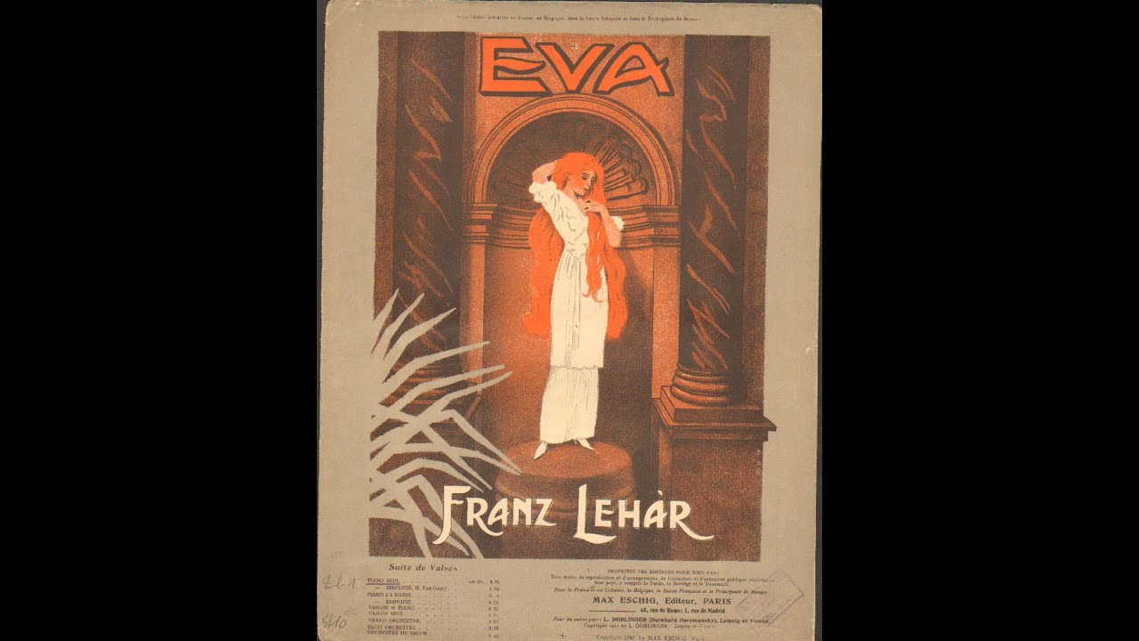 Lehar: Eva - Im heimlichen Dammer - Maria Reining, soprano; Franz Lehar,  direttore