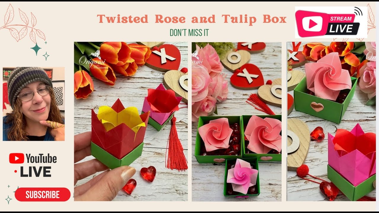Tulip Box and Twisted Rose