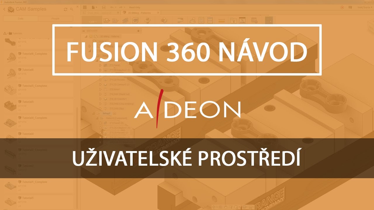Fusion 360 návod - Rozhraní a nastavení aplikace
