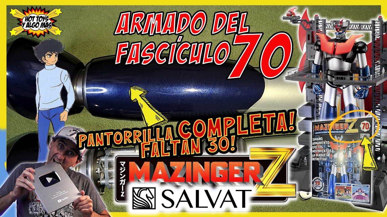 ⭕️ MAZINGER Z Salvat Fascículo 70 - PANTORRILLA COMPLETA! no lo armes sin ver! ⭕️