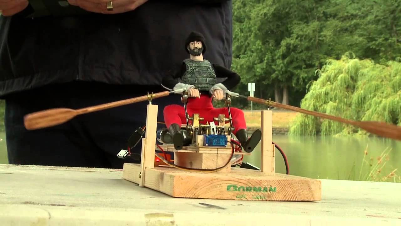 Amazing human like, robot rower