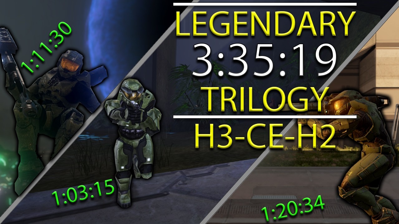 [WR] Halo Trilogy in 3:35:19 | Legendary Speedrun | OUT OF ORDER (3, CE, 2)