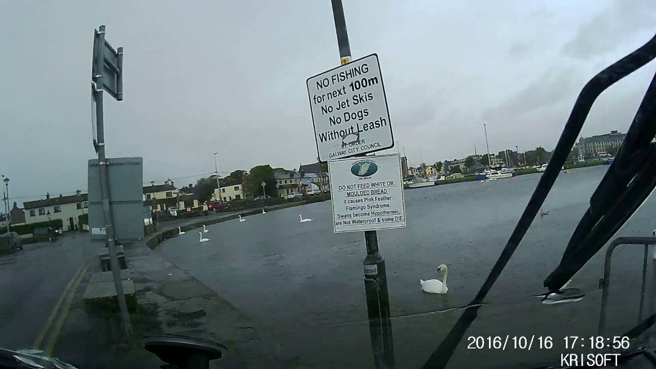 Galway traffic and at the bay