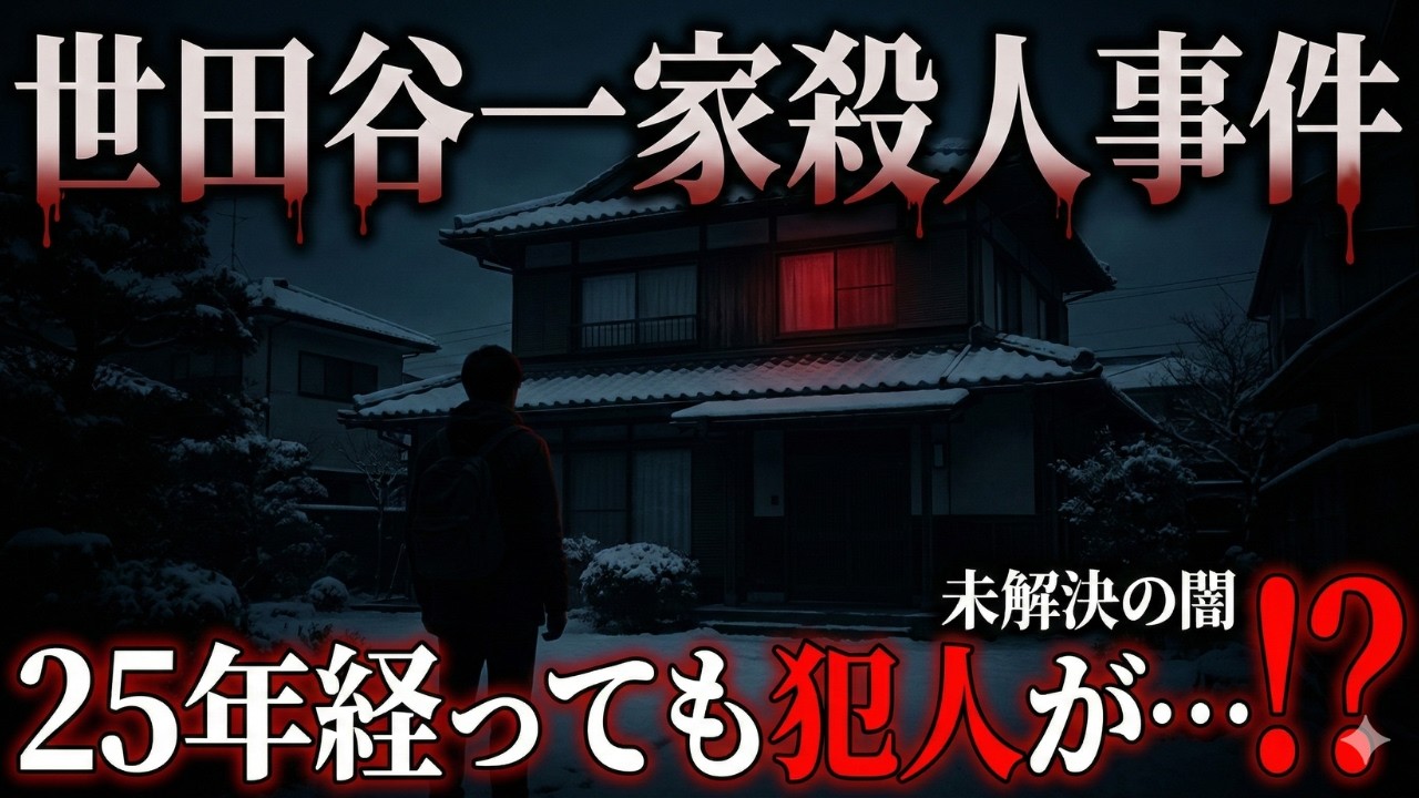 【衝撃の未解決事件】世田谷一家殺人事件の全真相！2000年東京の恐怖ミステリー