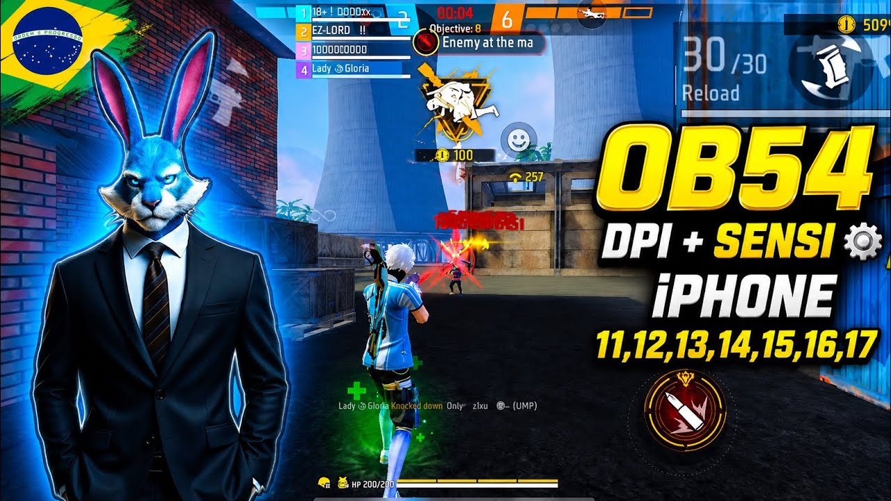 Полные настройки Free Fire OB54 ⚙️ (DPI + 99% шанс попадания в голову) iPhone 11, 12, 13, 14, 15, 16