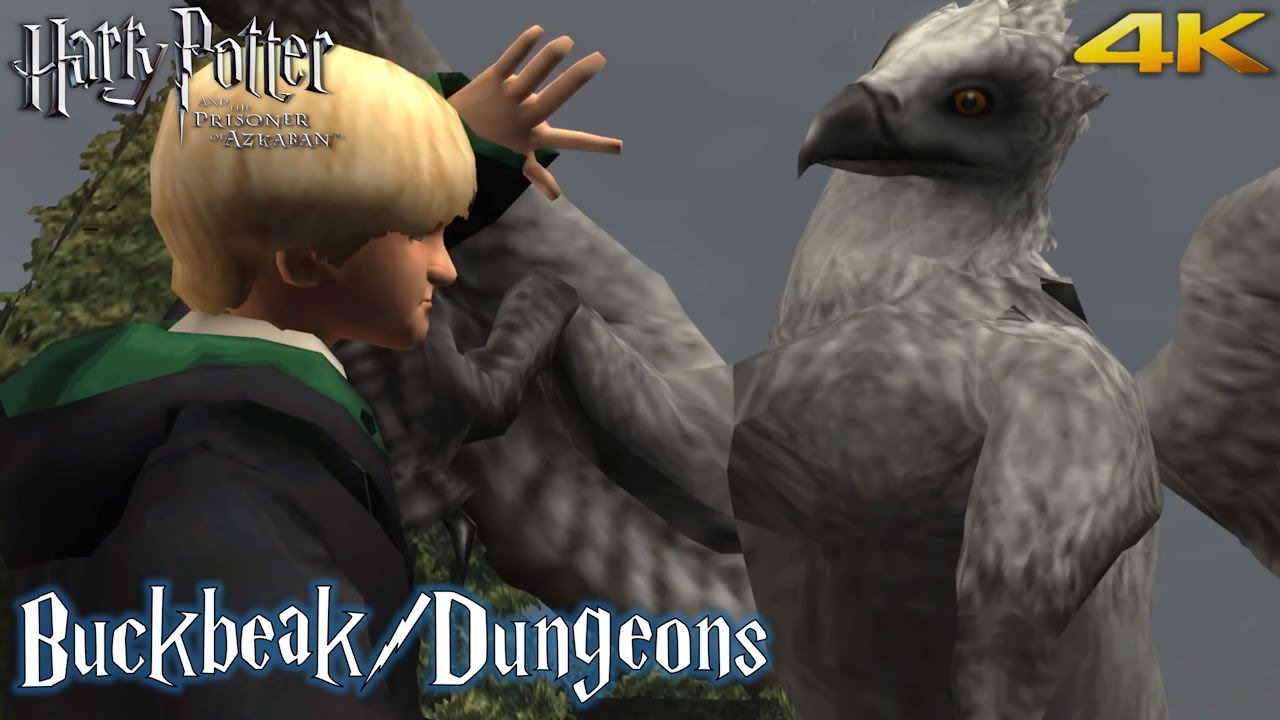 Harry Potter and the Prisoner of Azkaban PS2 'Flying Buckbeak and Dungeons' Walkthrough (4K)