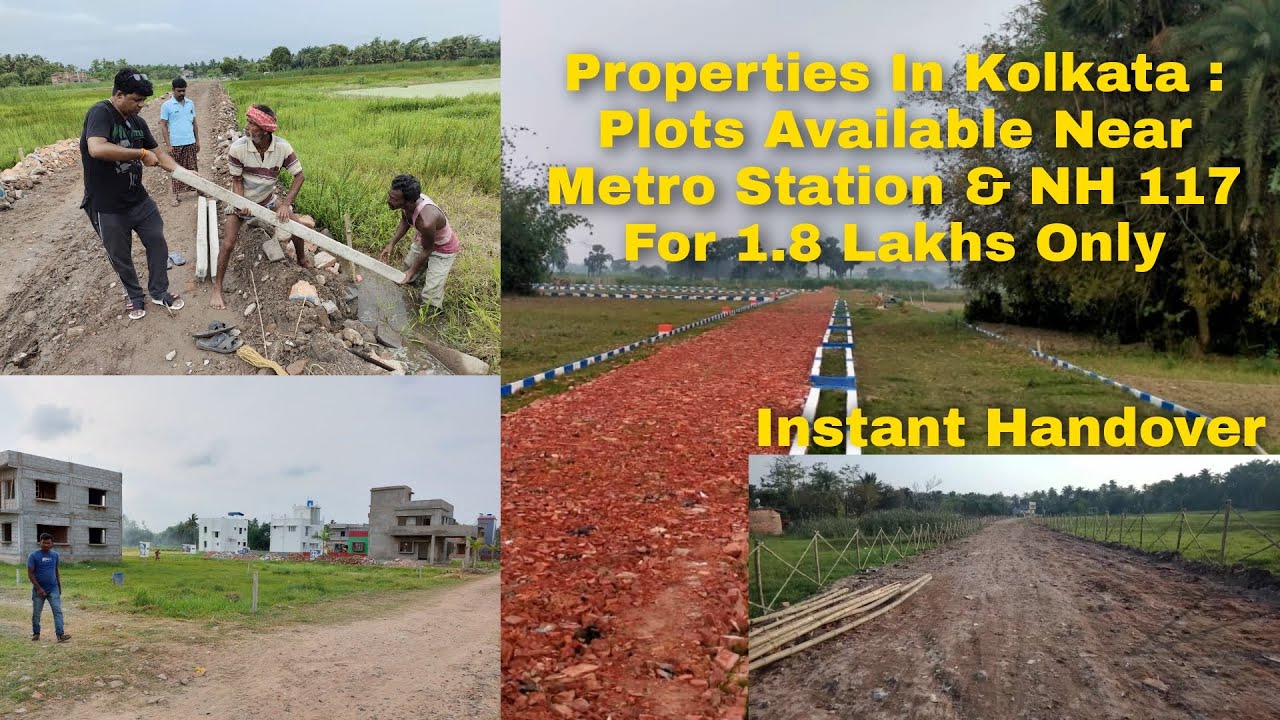 Properties In Kolkata Plots Available For Only 1.8 Lakhs Only | Near Metro Station And NH 117