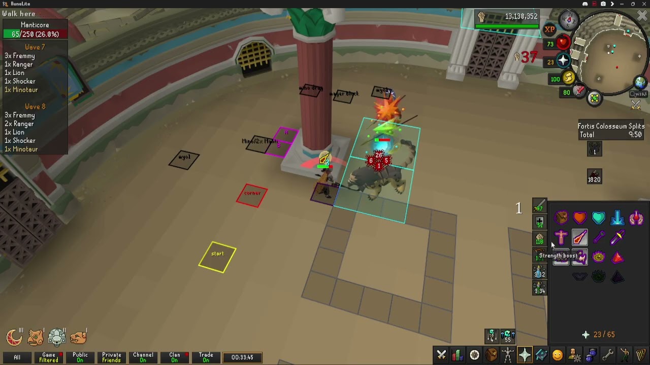 OSRS Combat Achievement (Perfect Footwork with Doom 3/Frailty 3) - Zerker