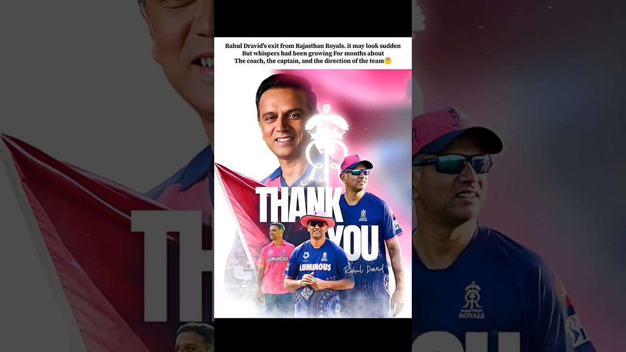 🙏 Rahul Dravid&rsquo;s Exit from Rajasthan Royals | End of an Era 💔🏏