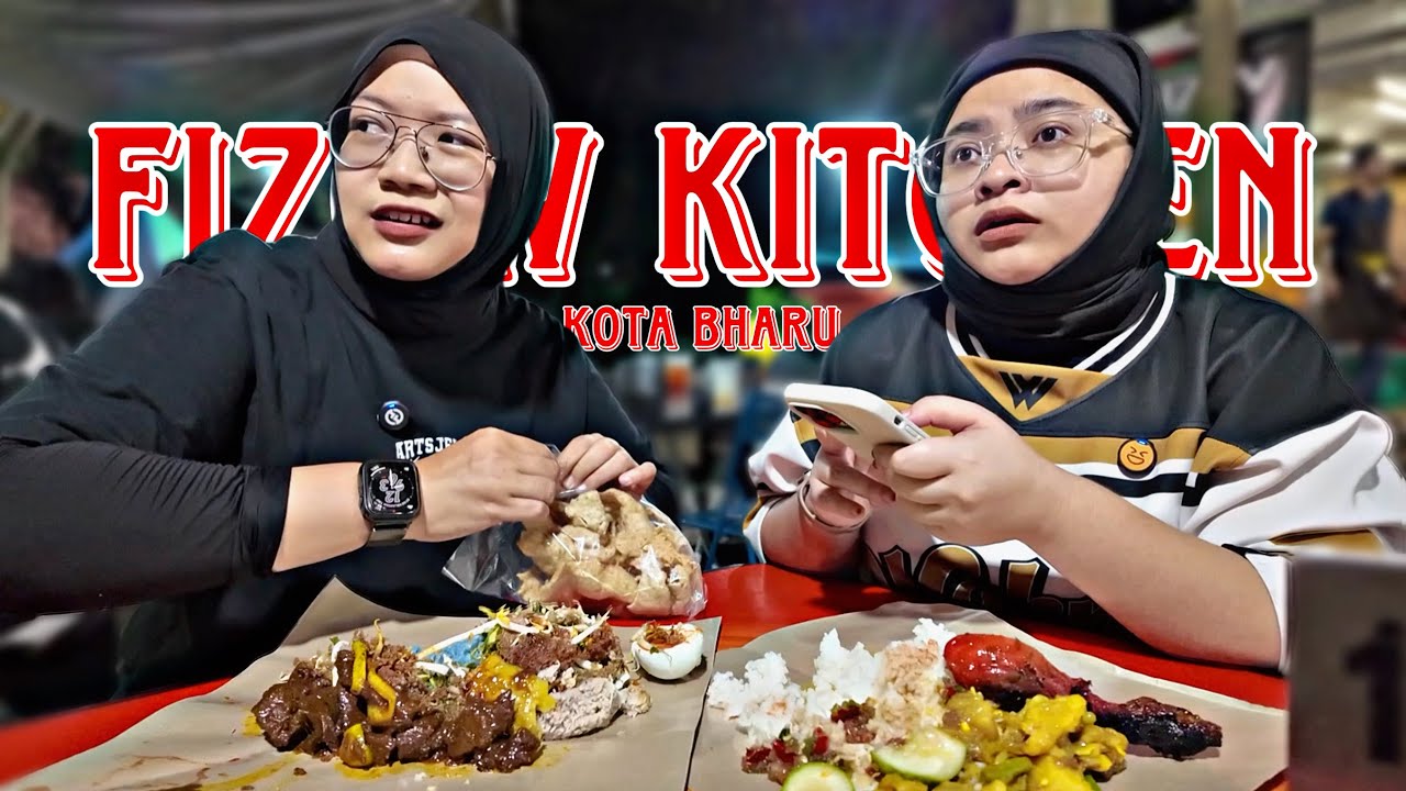 Makan NASI DALAM HUJAN kat FIZOW KITCHEN, KOTA BHARU