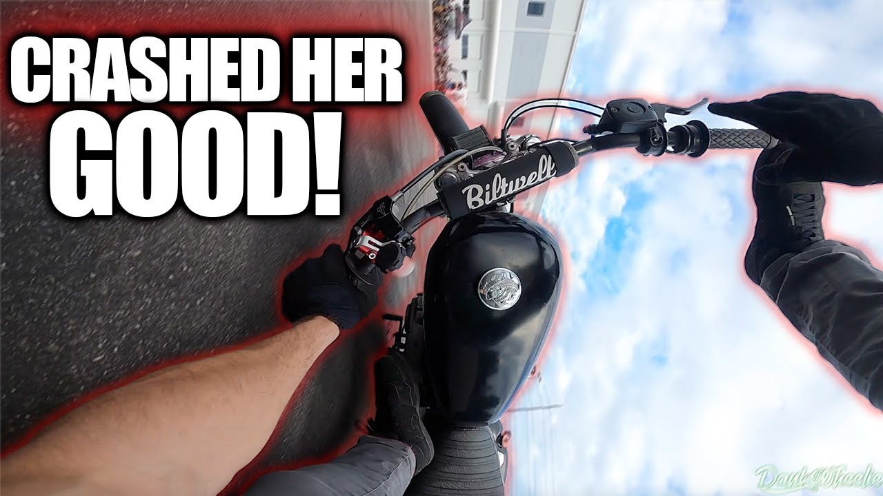 Test Riding A Beater 2001 Harley Davidson - Crashed Her Good!