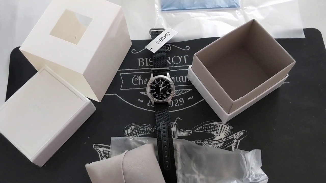 Unboxing Seiko SNK809 K2 (black) in 2019 from CreationWatches.com