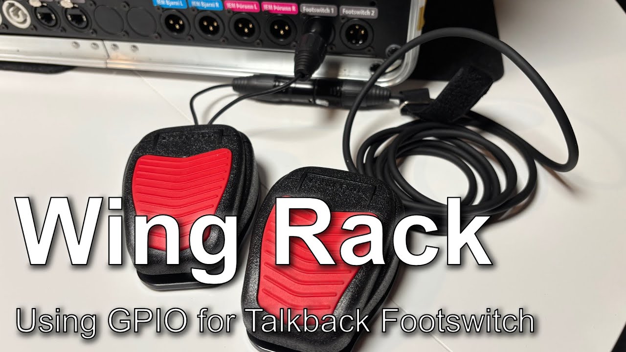 Behringer Wing - IEM Talkback using GPIO with multiple footswitches