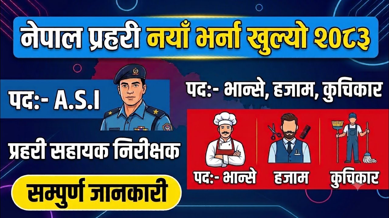 nepal police vacancy 2083 | nepal police asi vacancy 2083 | nepal police | gk iq loksewa plus