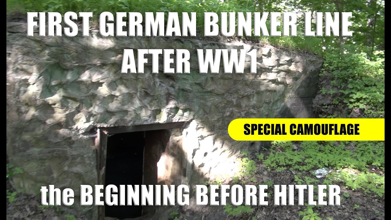 First Bunker lines before Hitler after WW1 the East Prussian bunkers