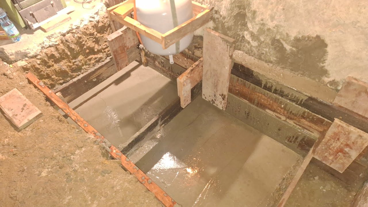 Podlewanie, nadlewanie fundametów w piwnicy. Remont piwnicy