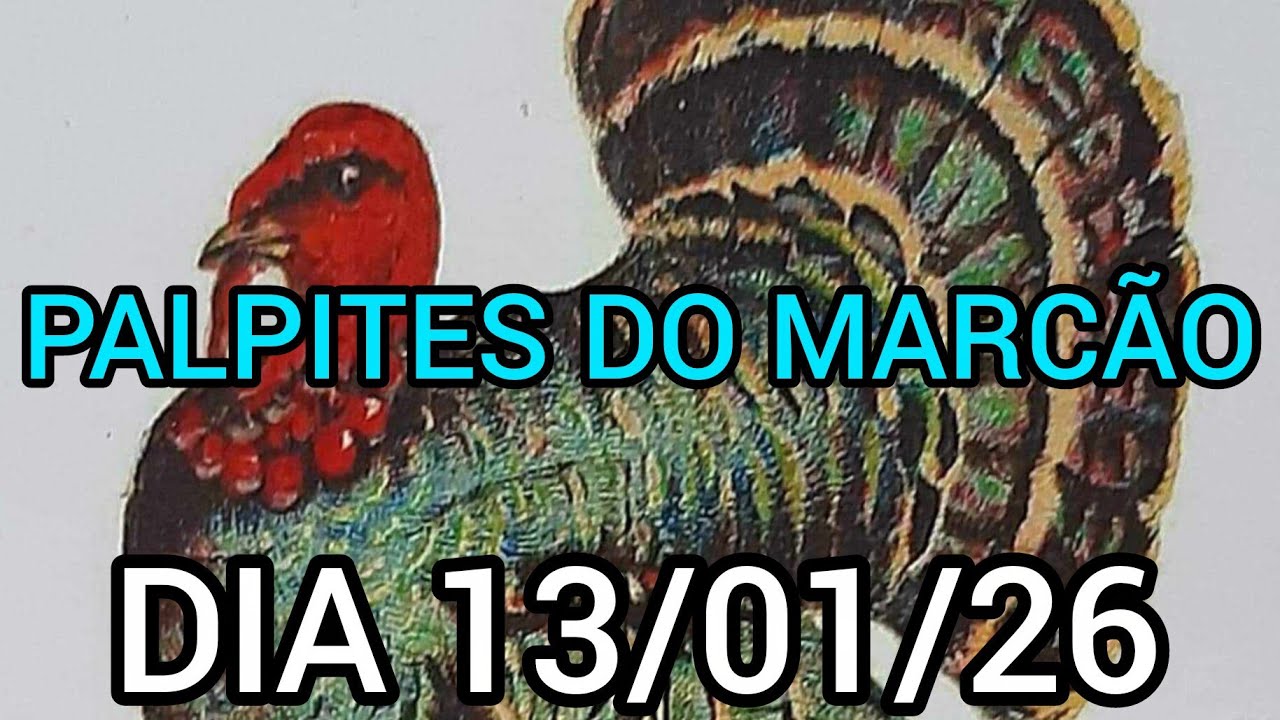 PALPITES DO MARCÃO DIA 13/01/26 (DIA TODO)