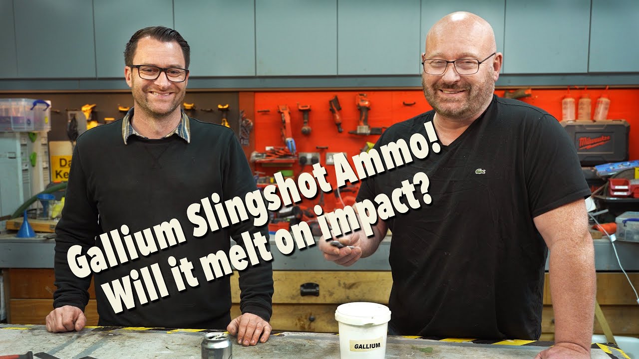 Gallium slingshot ammo!  Casting Gallium into a ball, will it heat up like lead does?
