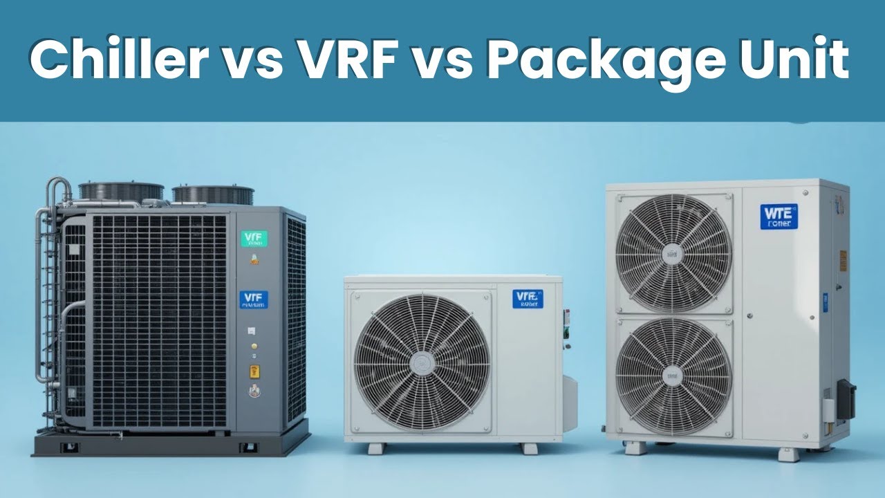 Chiller vs VRF vs Package Unit | What’s Best for Large Buildings? | HVAC Comparison