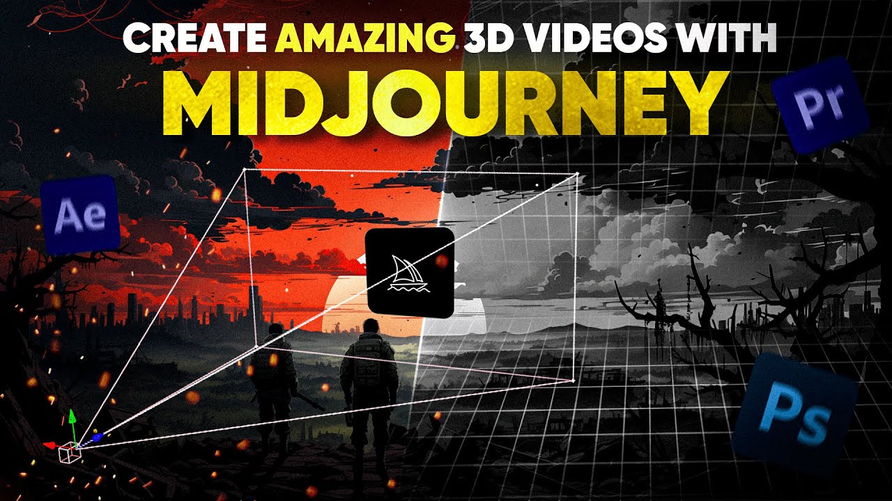 Create AMAZING 3D Videos With MIDJOURNEY (FULL COURSE!)