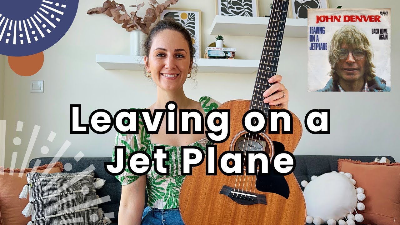 Leaving on a Jet Plane - John Denver [ MUST LEARN BEGINNER Guitar Lesson Tutorial!]