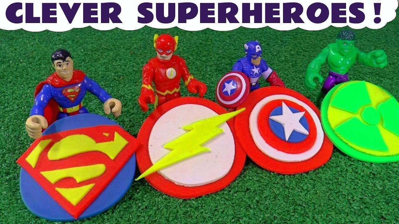 Toy Superheroes Rescue Their Badges