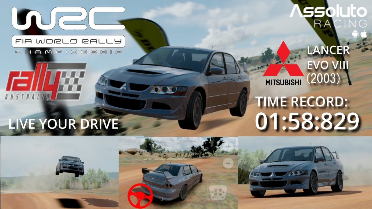 Assoluto Racing | Lancer Evolution VIII: Rally Australia [1:58:829] (Gameplay)