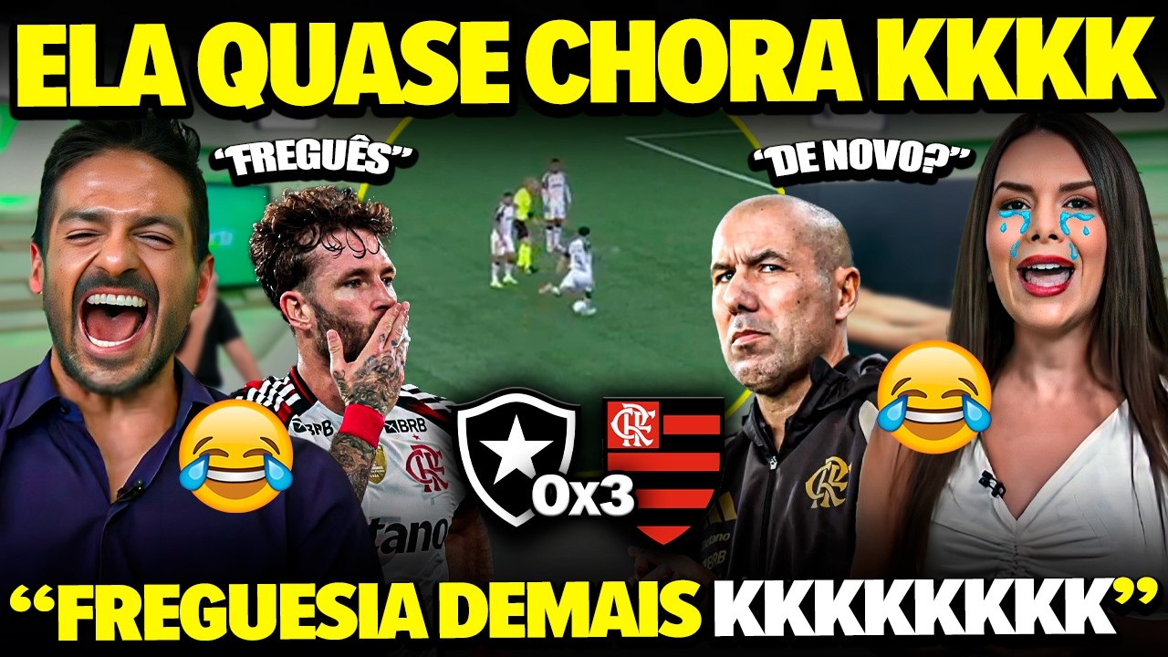 BOTAFOGUENSE FICOU REVOLTADA COM MAIS um AMASSO do MENGÃO em FLAMENGO 3X0 BOTAFOGO E TODO MUNDO RIU