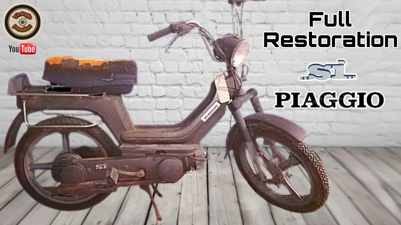Full Restoration old SI Piaggio  - Full Timelapse
