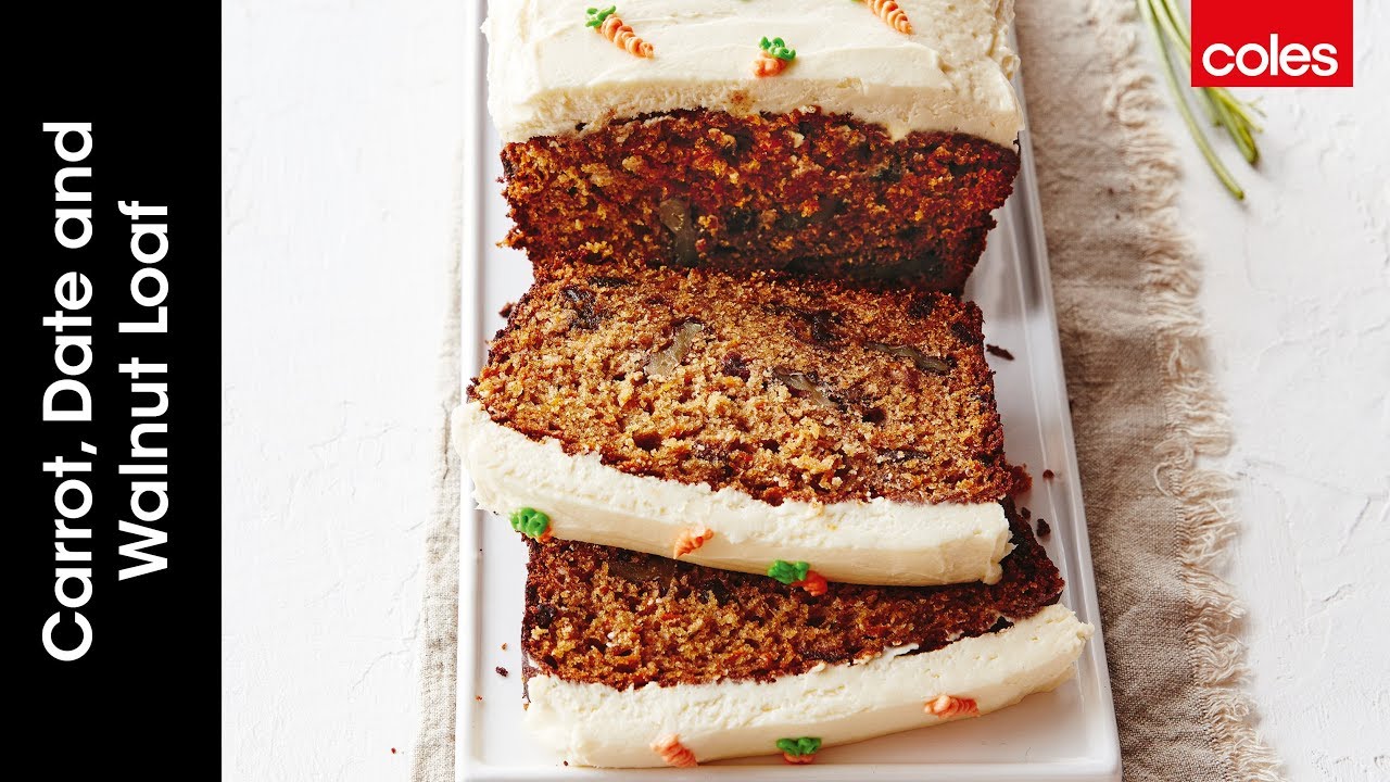 How to make carrot, date & walnut loaf