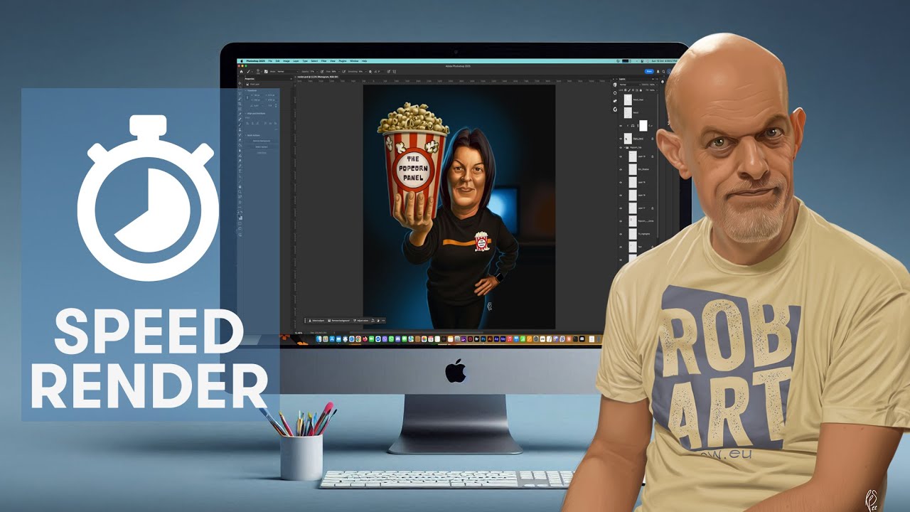 SPEED RENDER ILLUSTRATION ART; 