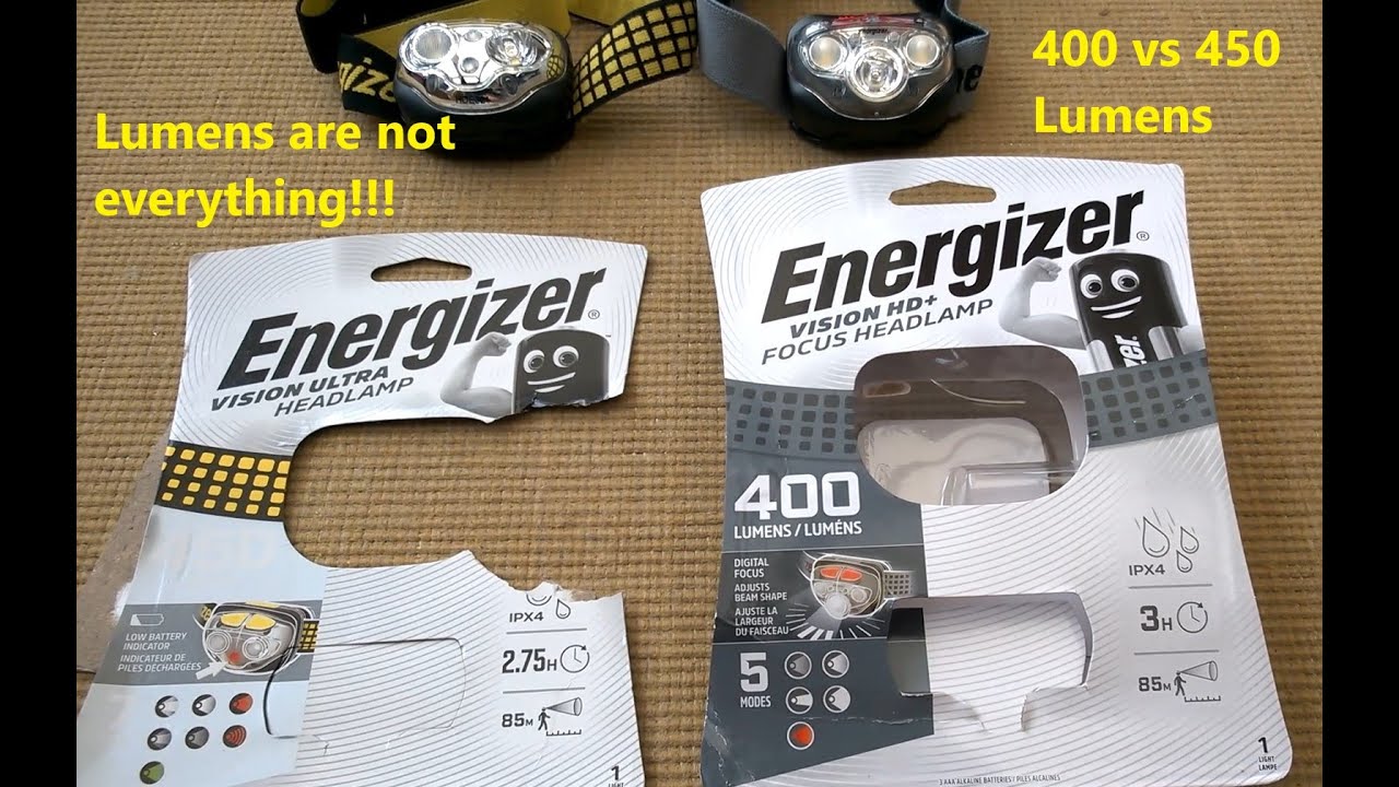 Energizer LED Head Torch Comparison & Review HDE321  Vs  HDD323