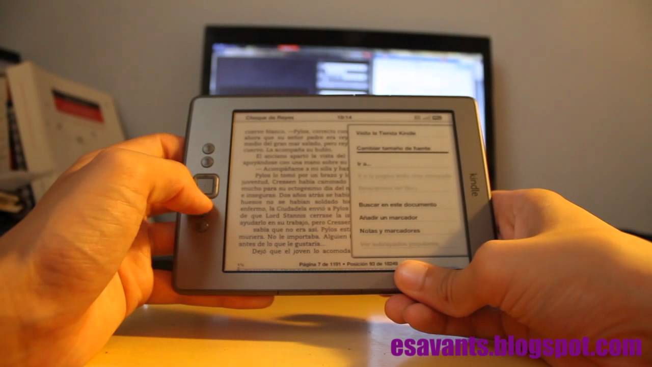eReader Kindle 4 análisis-review 2/2 [720p]. eSavants vídeos.