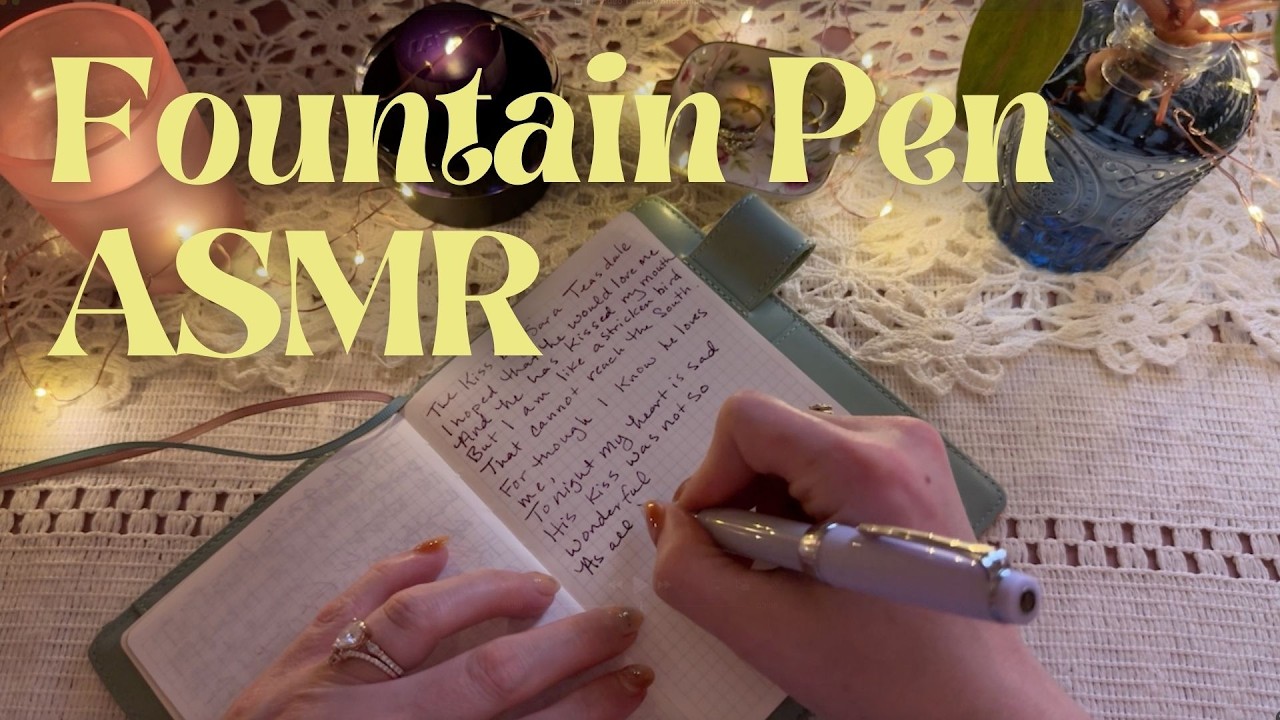 Fountain Pen ASMR | Classic Literature | Women Poets | Sailor Pro Gear Slim