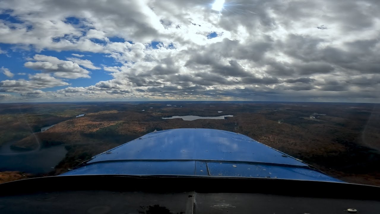 Rain showers ahead!, Part 13: Flying our Piper Super Cub backcountry floatplane/seaplane home! POV