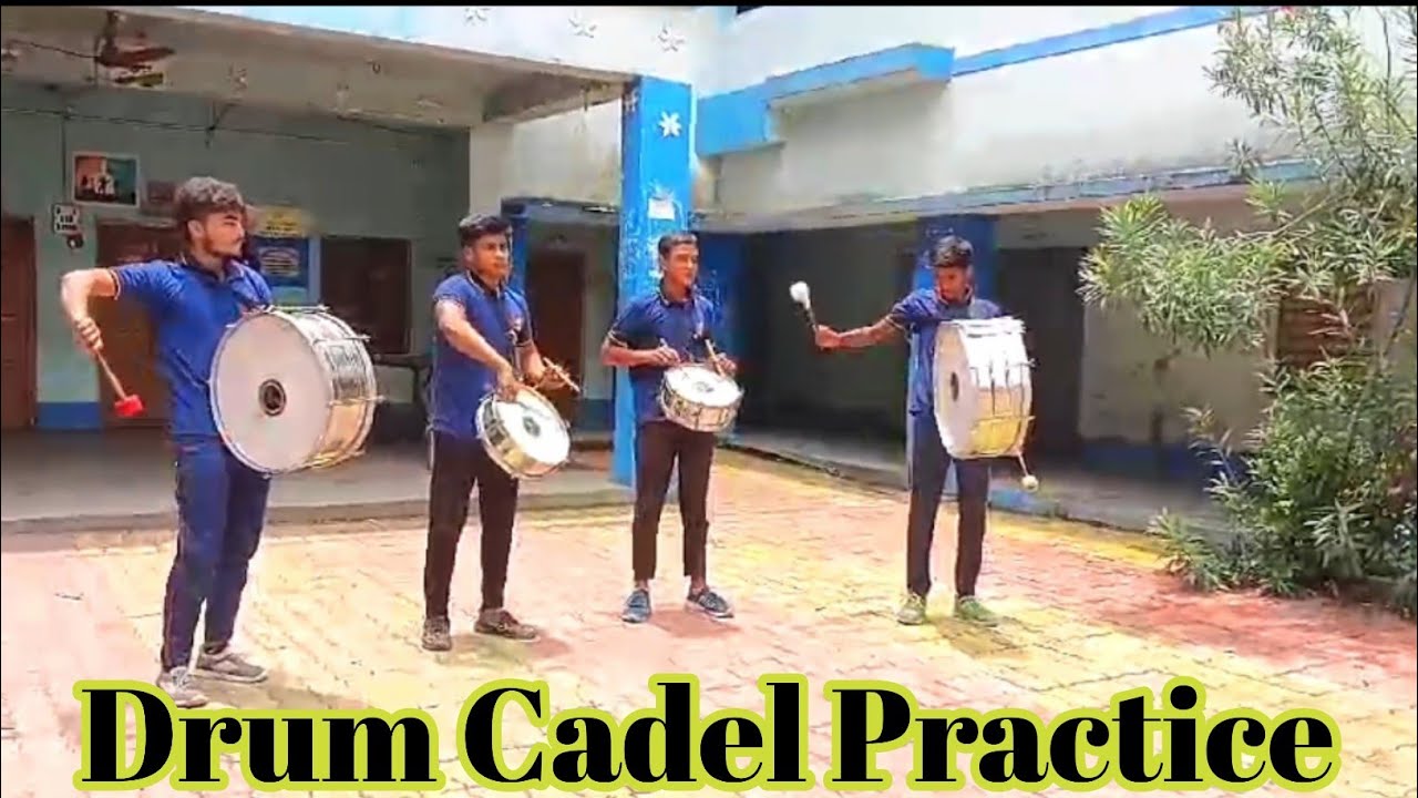 Branch March past band drum cadel practice and  Flag Hosting drum cadel practice #scout