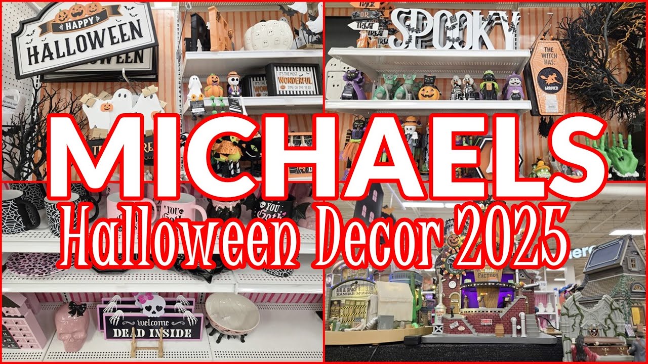 MICHAELS Halloween Decor 2025 Shop with me Lemax Spooky Town Village Code Orange!