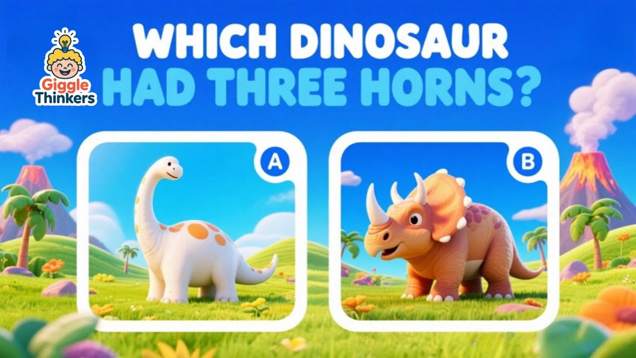Dino Discoveries! 🦖 Learn About Dinosaurs in This Fun Quiz Game for Kids | Giggle Thinkers