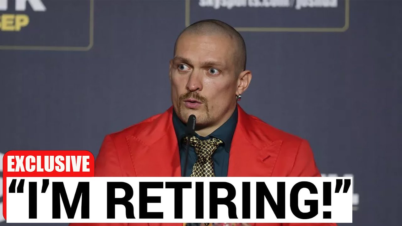 "SHOCKING: Oleksandr Usyk Drops Retirement Bombshell at Press Conference!"