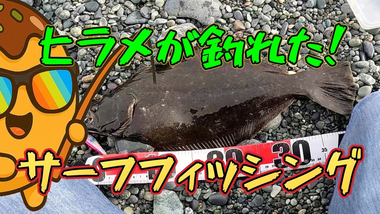 （短縮版）【ライトショアジギング】　寒い冬。。ついにヒラメが釣れた！