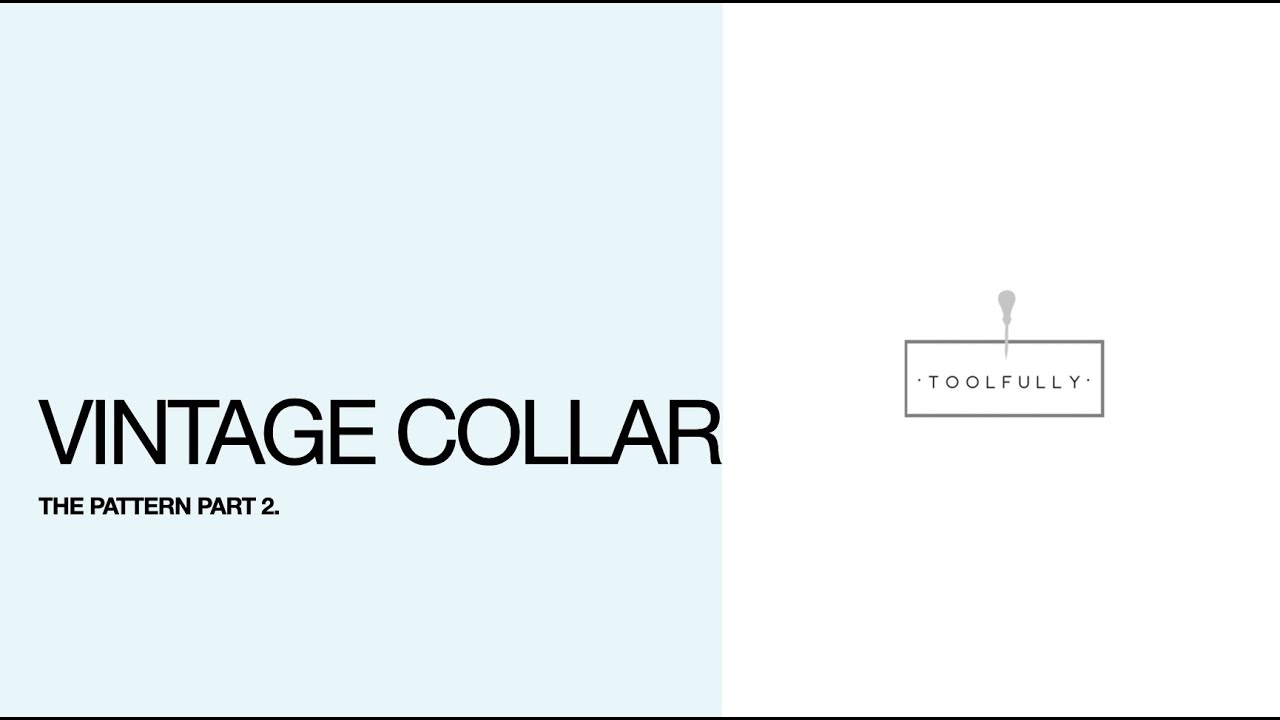 Pattern of a Vintage bodice and collar, part 2.