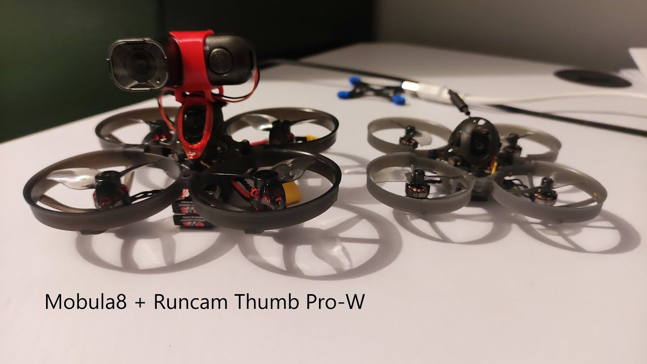 Mobula8 + Runcam Thumb Pro-W + Gyroflow - 1st flight