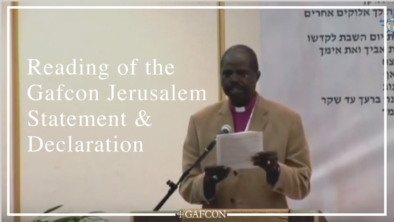 Reading of the Jerusalem Statement & Declaration at the Inaugural Gafcon Conference - June 2008
