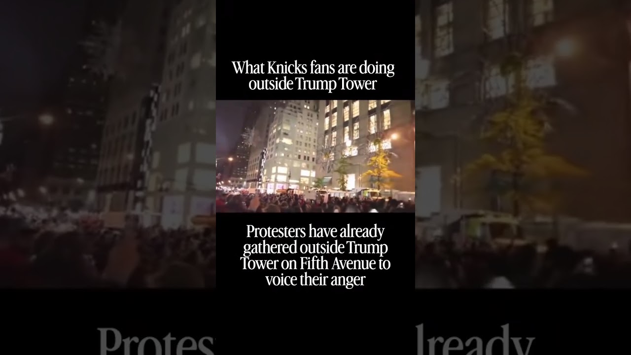 New York Knicks Fans hate Trump #newyork #knicks #fdt #nyc #maga #fafo #politics #liberal #protests