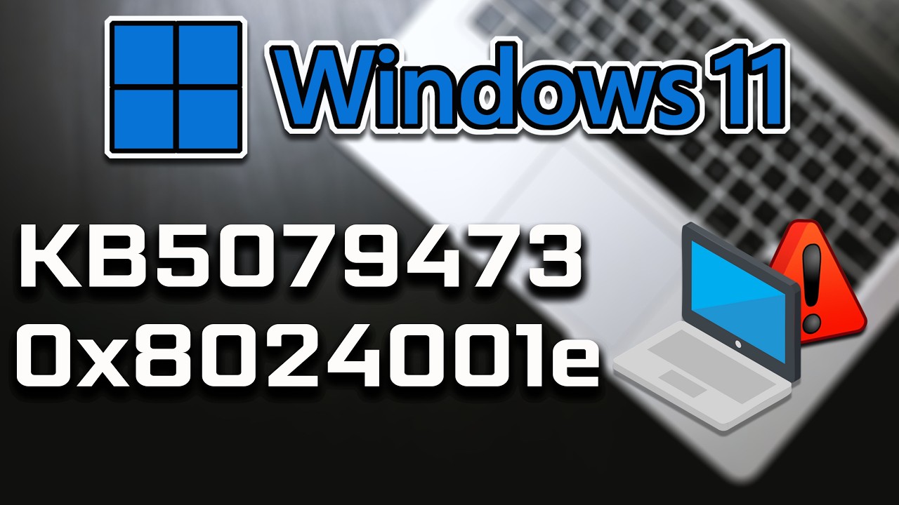 Исправление ошибки 0x8024001e при установке обновления KB5079473 в Windows 11.