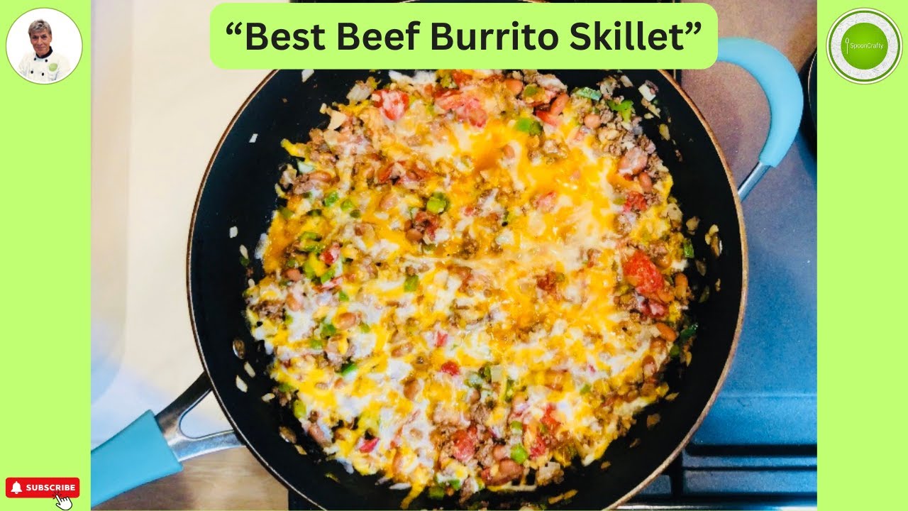 How to cook the best beef burrito skillet for dinner in minutes! One pot meal