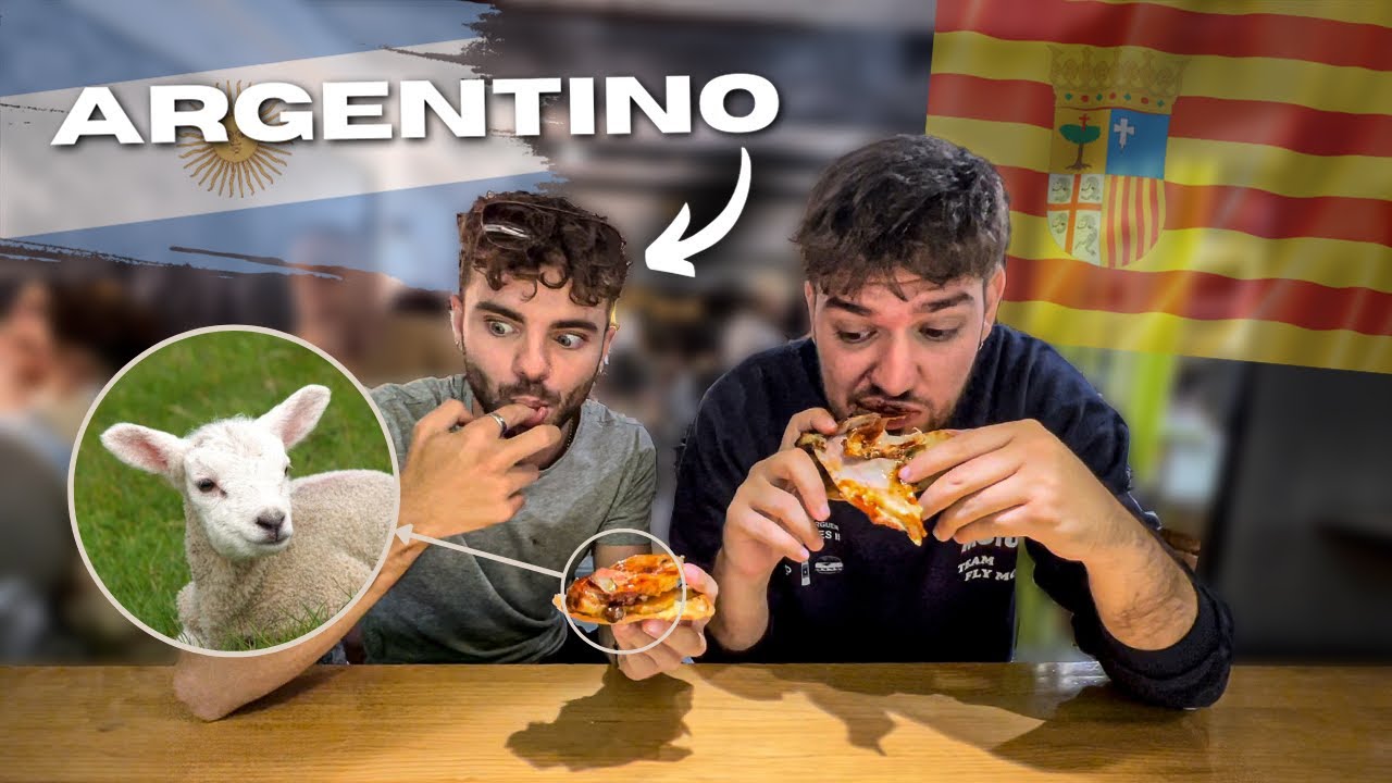 ARGENTINO 🇦🇷 prueba COMIDA TÍPICA de ARAGÓN (España) 🇪🇸 | w/ Romancito Socias