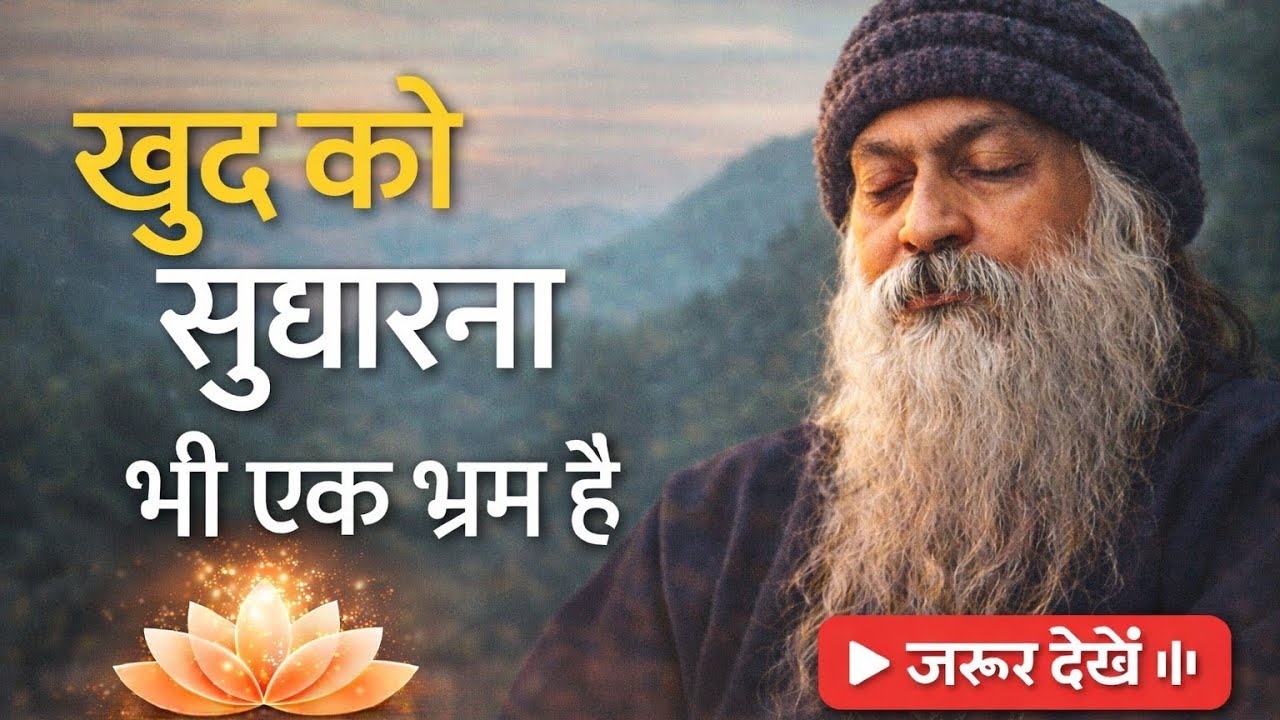 🧠 खुद को सुधारना भी एक भ्रम है | असली बदलाव समझ से आता है ✨spiritual speech