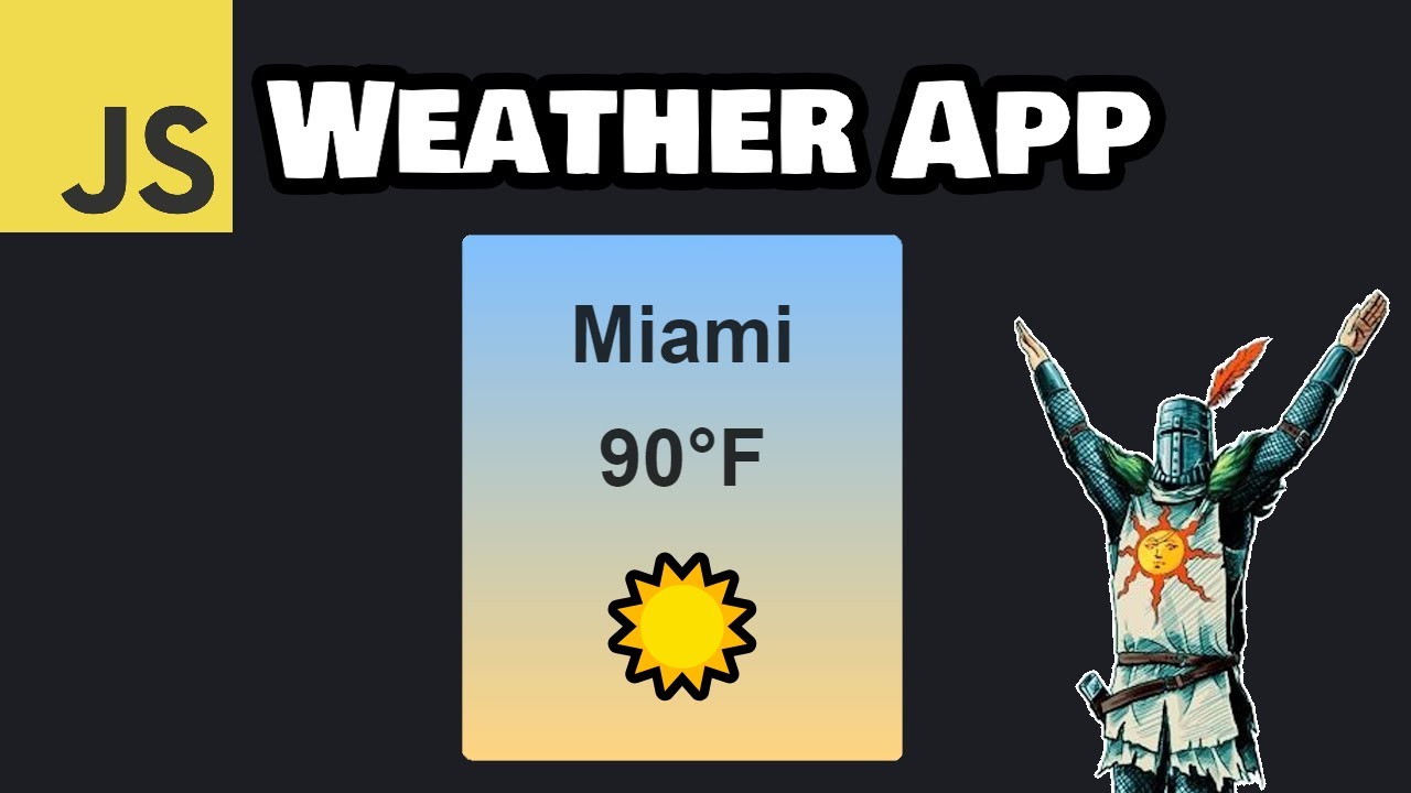 Create a weather app with JavaScript! ☀️